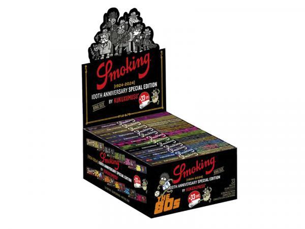 Smoking Kukuxumusu Anniversary King Size + Tips – 2-in-1 Longpapers 108×44 mm mit 33 Blättchen & 33 Filtertips, Slow-Burn & FSC-Papier